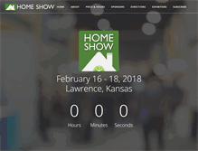 Tablet Screenshot of lawrencehomeshow.com